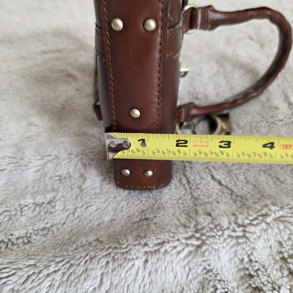 Patricia Nash Rich Brown Mini Bag - Picture 11 of 12